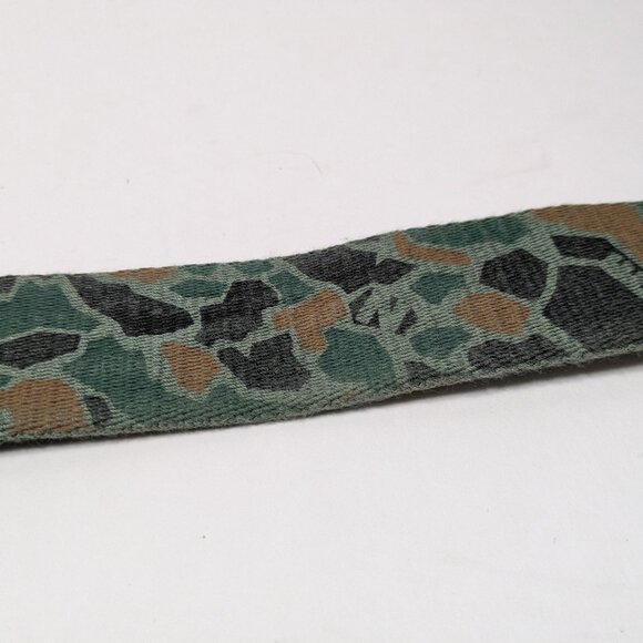 The Hundreds Camo Fabric Belt Silver Hardware Green Black Brown Utility Modern - Picture 7 of 9